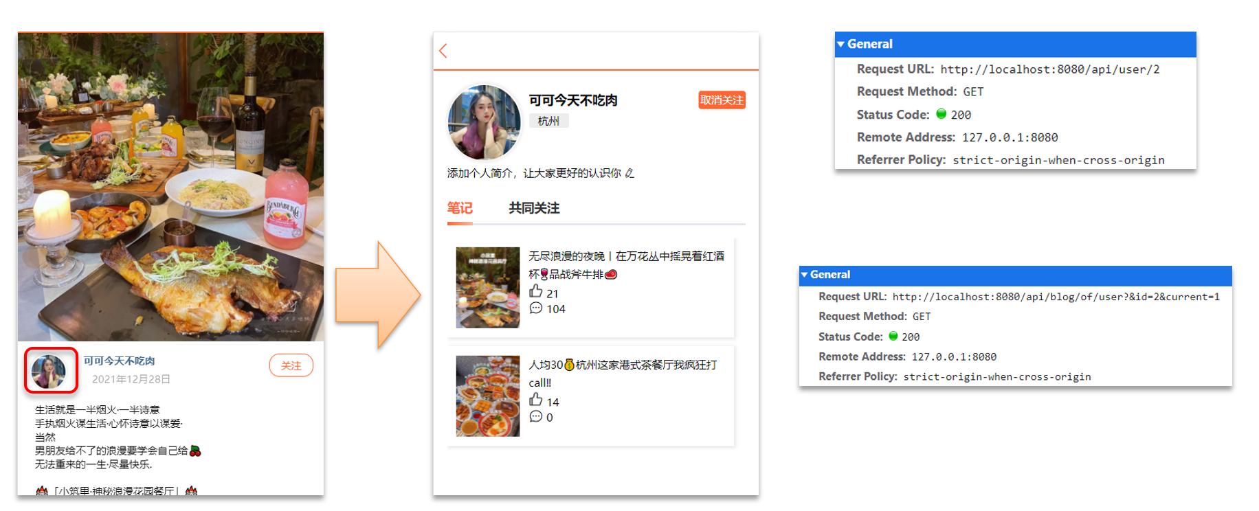 博主首页页面原型